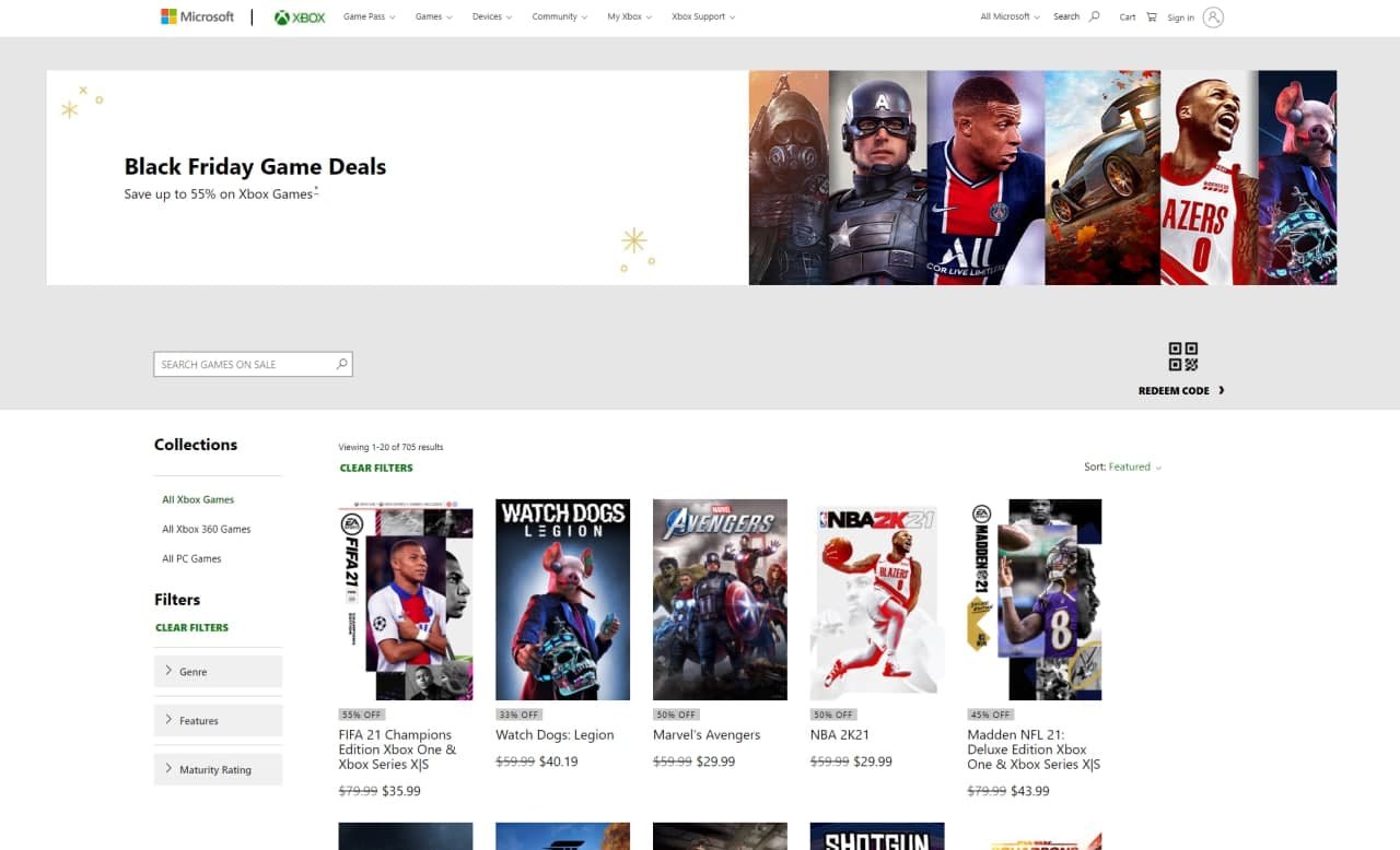 В цифровом магазине Microsoft стартовала «Чёрная пятница» со скидками на многие игры для Xbox и PC.