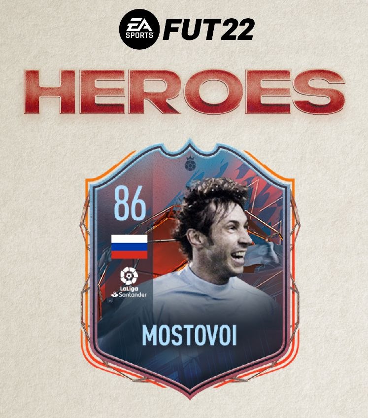 В FIFA 22 в качестве «Героя FUT» появится российский футболист. Им стал Александр Мостовой.